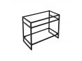 Structure acier, sur pieds, pour lavabo, finitions noir ou blanc, sur mesure - ATELIER ZE85
