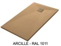 Receveur de douche, 120 cm, extra plat en Acrystone - EVEREST Colors