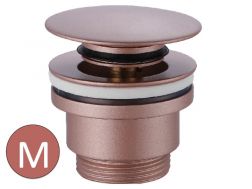Push-up bundventil champagne mat