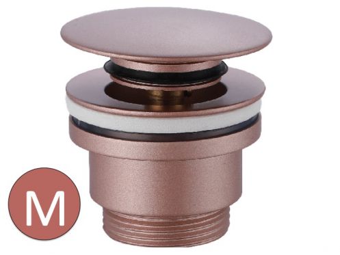 Bonde de lavabo push up champagne mat