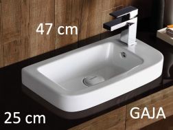 Lave mains, 45x25 cm, semi encastré - GAJA