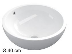 Vasque Ø 40 cm, en céramique blanc - TREND 445
