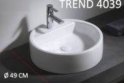 Vasque Ø 49 cm, en céramique blanc - TREND 4039