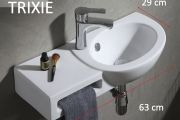 Lave mains, 63x29 cm, céramique - TRIXIE
