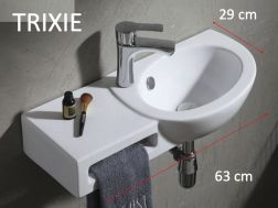 Lave mains, 63x29 cm, céramique - TRIXIE