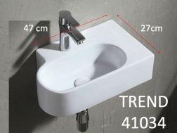 Lave mains, 47x27 cm, céramique - TREND 41034
