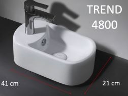Lave mains, 41x21 cm, céramique - TREND 4800