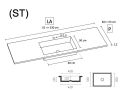 Plan vasque, Solid-Surface Durian - ELBA 40