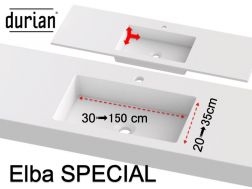 Wastafelblad, Solid-Surface DurianÂ® - ELBA SPECIAL