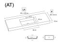 Plan vasque, Solid-Surface Durian - ELBA 60