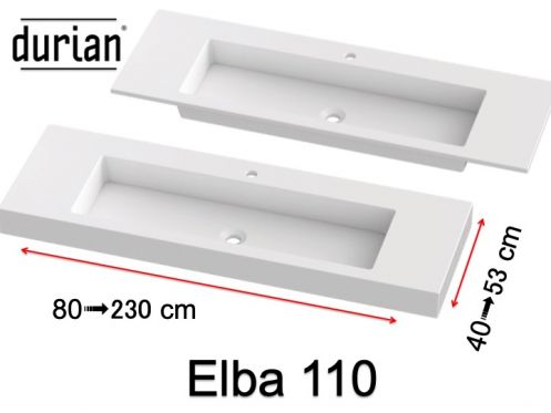 Plan vasque, Solid-Surface Durian - ELBA 110