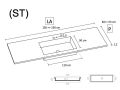 Blat toaletki, Solid-Surface DurianÂ® - ELBA 110