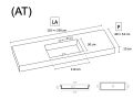 Blat toaletki, Solid-Surface DurianÂ® - ELBA 110