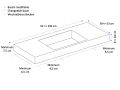 Plan vasque, Solid-Surface Durian - ELBA 70 SPECIAL