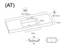 Vanity top, Solid-Surface DurianÂ® - ELBA 70