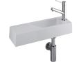 Umywalka 17 x 48 cm, bateria po prawej stronie - RECTO 48 A