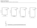 Brusekar, 130 cm, Acrystone® harpiks - EVEREST Hvid 130