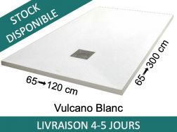 Receveurs de douche, résine Acrystone® - VULCANO Blanc 130