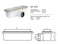 Receveur de douche, caniveau frontal - PALERMO 120