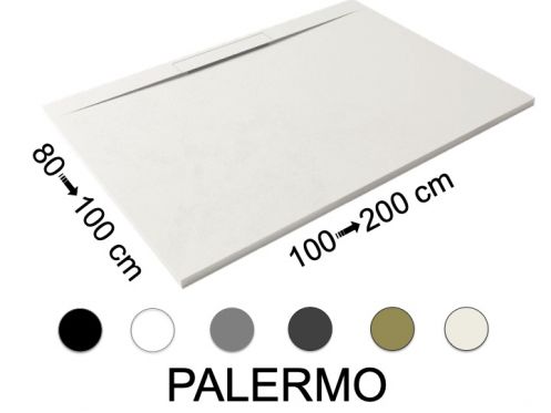 Brodzik z kanałem czołowym - PALERMO 200