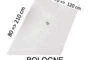 Receveur de douche sur mesure, extra plat - BOLOGNE