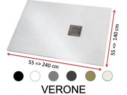 Stor brusebad i mineralharpiks - VERONE 105