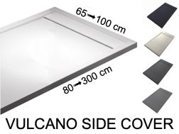 Brusebakke, tagrende, 120 cm, Acrystone harpiks - VULCANO SIDE COVER