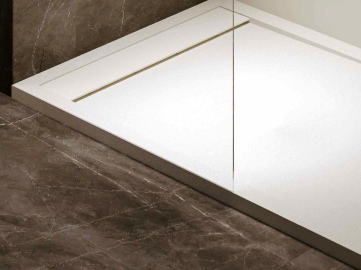 Receveur de douche extra-plat 3cm d'épaisseur Resigres 90x90 à 90x200