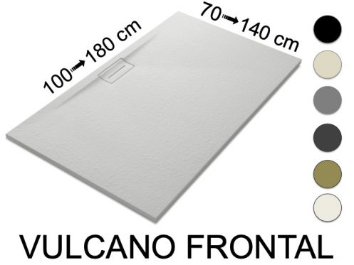 Receveur de douche, vacuation transversale - VULCANO FRONTAL