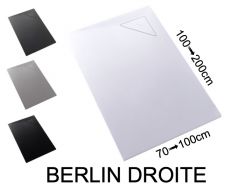 Receveur de douche, évacuation angle droit - BERLIN DROITE 120