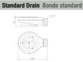 Receveur de douche, vacuation angle droit - BERLIN DROITE 140