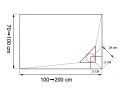 Receveur de douche, vacuation angle droit - BERLIN DROITE 140
