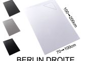 Receveur de douche, évacuation angle droit - BERLIN DROITE 190