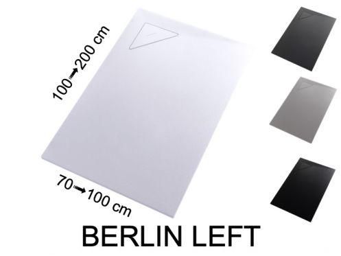 Douchebak, afvoer links - BERLIN LEFT 180