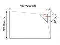 Receveur de douche, vacuation angle gauche - BERLIN GAUCHE 180