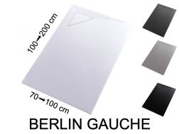 Receveur de douche, évacuation angle gauche - BERLIN GAUCHE 200