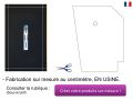Receveur de douche, vacuation centrale, en rsine - ALCALA 190