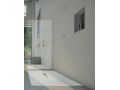Douchebak 200 cm, centrale afvoer, hars extra plat - ALCALA