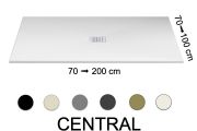 Receveur de douche, avec évacuation centrale - CENTRAL PIZARRA 150