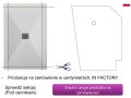 Brodzik z odpływem centralnym - CENTRAL PIZARRA 170