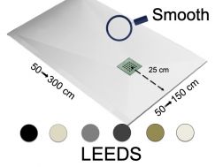 Douchebak 130 cm gladde afwerking - LEEDS