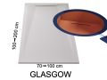 Brodzik z designerskim kanaÅ‚em - GLASGOW 170