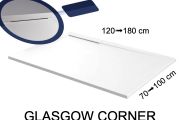 Douchebak, hoekafvoer - GLASGOW CORNER