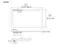 Receveur douche, bonde d'vacuation en angle - GLASGOW CORNER