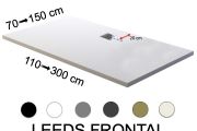 Brodzik prysznicowy z bocznym odpływem - LEEDS FRONTAL