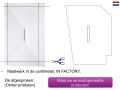 Design douchebak met centrale afvoer - CARDIFF 160