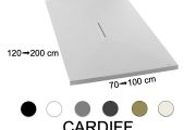 Receveur de douche design avec bonde centrale - CARDIFF 190