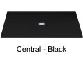 Douchebak centrale evacuatie, 140 cm, extra plat hars - XL CENTRAL