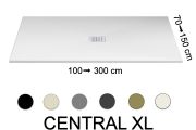 Receveur de douche, avec évacuation centrale - CENTRAL XL 220