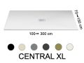 Douchebak centrale evacuatie, 230 cm, extra plat hars - XL CENTRAL